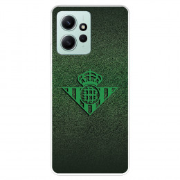 Funda para Xiaomi Redmi Note 12 4G del Real Betis Balompié Escudo Verde Fondo trama  - Licencia Oficial Real Betis Balompié