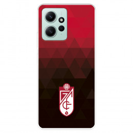 Funda para Xiaomi Redmi Note 12 4G del Granada CF Escudo - Fondo Rojo y Negro  - Licencia Oficial Granada CF
