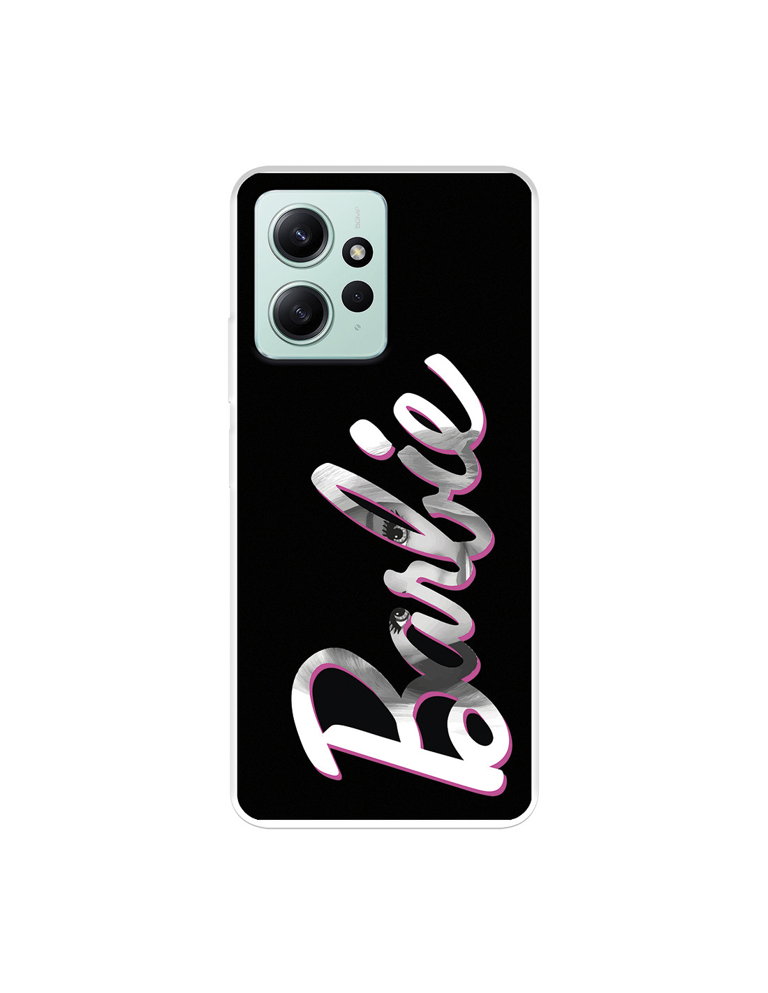 Funda para Xiaomi Redmi Note 12 4G Oficial de Mattel Barbie Logo Barbie  Silicona Negra - Barbie