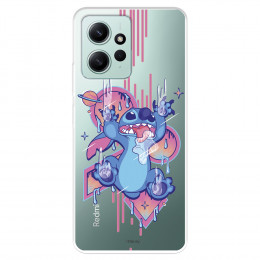 Funda para Xiaomi Redmi Note 12 4G Oficial de Disney Stitch Graffiti - Lilo & Stitch