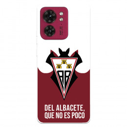 Funda para Motorola Edge 40 del Albacete Balompié Escudo "Del Albacete que no es poco"  - Licencia Oficial Albacete Balompié