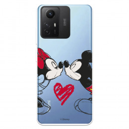 Funda para Xiaomi Redmi Note 12S Oficial de Disney Mickey y Minnie Beso - Clásicos Disney
