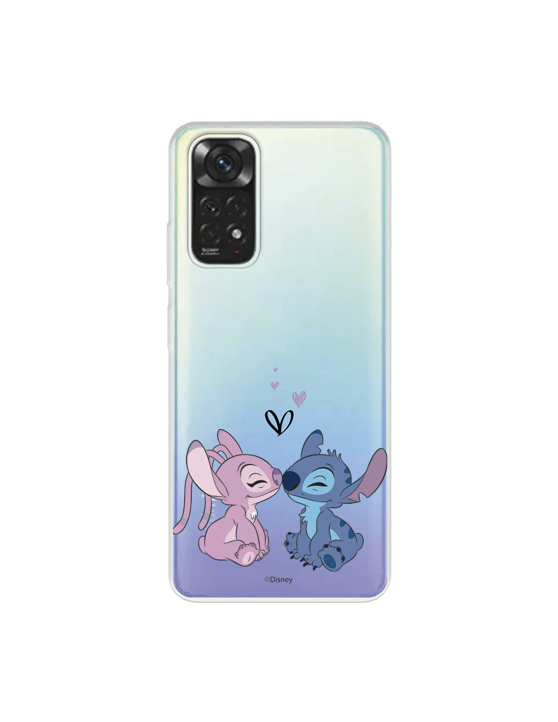 Funda para Xiaomi Redmi Note 12 Pro Oficial de Disney Angel & Stitch Beso -  Lilo 