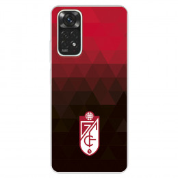 Funda para Xiaomi Redmi Note 12 Pro del Granada CF Escudo - Fondo Rojo y Negro  - Licencia Oficial Granada CF