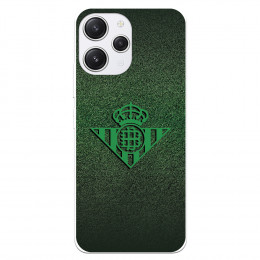 Funda para Xiaomi Redmi 12 del Real Betis Balompié Escudo Verde Fondo trama  - Licencia Oficial Real Betis Balompié