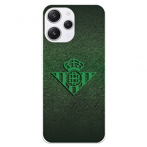 Funda para Xiaomi Redmi 12 del Real Betis Balompié Escudo Verde Fondo trama  - Licencia Oficial Real Betis Balompié