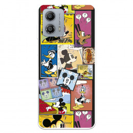 Funda para Motorola Moto G53 5G Oficial de Disney Mickey Comic - Clásicos Disney
