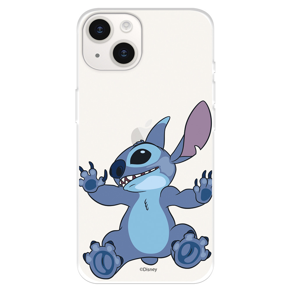 Funda para iPhone 15 Plus Oficial de Disney Stitch Trepando - Lilo