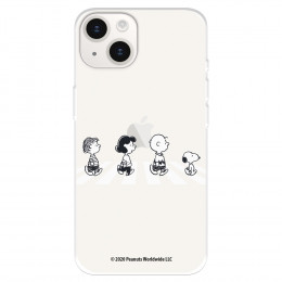 Funda para iPhone 15 Plus Oficial de Peanuts Personajes Peatones - Snoopy