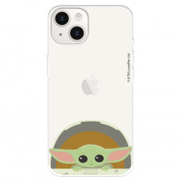 Funda para iPhone 15 Plus Oficial de Star Wars Baby Yoda Sonrisas - The Mandalorian