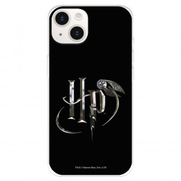Funda para iPhone 15 Plus Oficial de Harry Potter HP Iniciales - Harry Potter