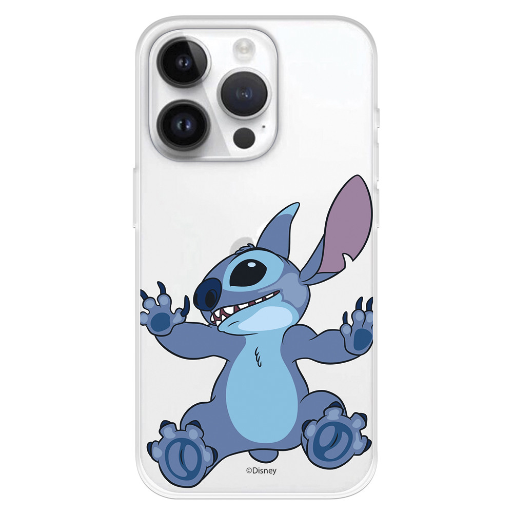 Funda para iPhone 15 Pro Oficial de Disney Stitch Trepando - Lilo & Stitch