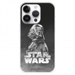 Funda para iPhone 15 Pro Oficial de Star Wars Darth Vader Fondo negro - Star Wars