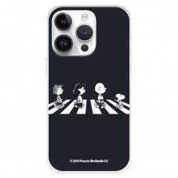 Funda para iPhone 15 Pro Oficial de Peanuts Personajes Beatles - Snoopy