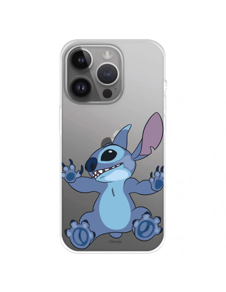 Funda para iPhone 15 Pro Max Oficial de Disney Stitch Trepando - Lilo &  Stitch