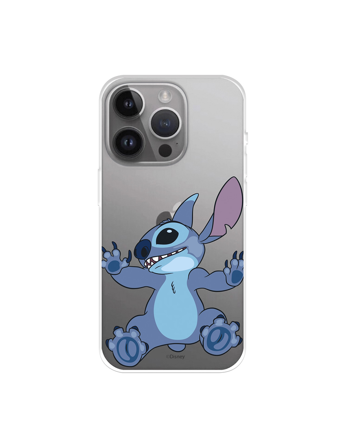 Funda para iPhone 15 Pro Max Oficial de Disney Stitch Trepando