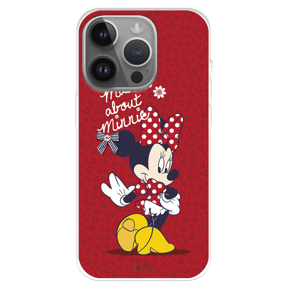 Funda para iPhone 15 Pro Max Oficial de Disney Minnie Mad About