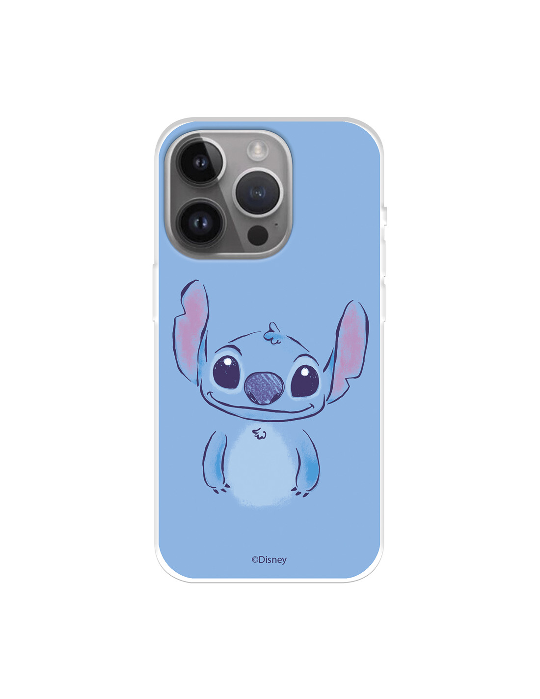 Funda para iPhone 15 Pro Max Oficial de Disney Stitch Azul - Lilo & Stitch