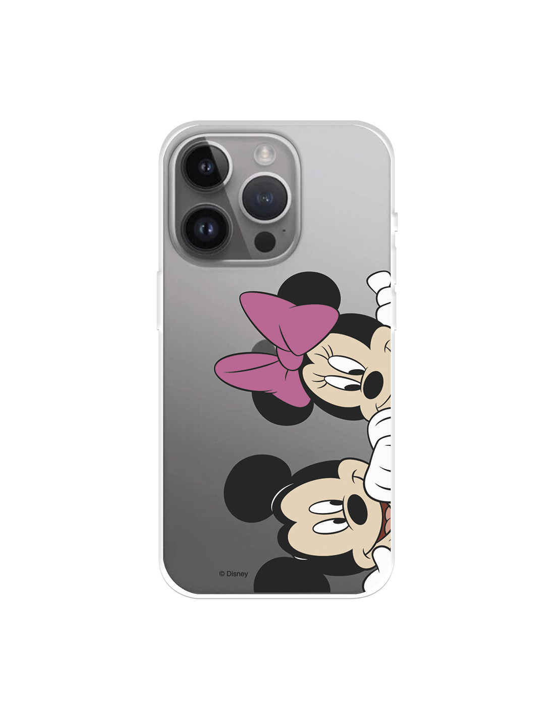 Funda para iPhone 12 Pro Max Oficial de Disney Minnie Cara - Clásicos Disney