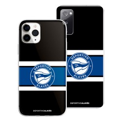 Funda Oficial Deportivo Alavés - Escudo Sobre Fondo Negro