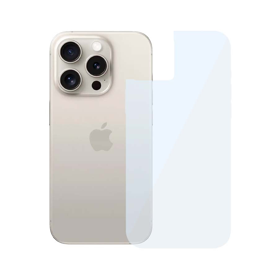 Película lateral transparente ultra fina para iPhone 15 Pro Max