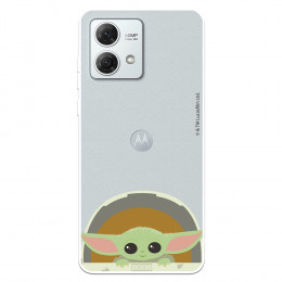 Funda para Motorola Moto G84 5G Oficial de Star Wars Baby Yoda Sonrisas - The Mandalorian