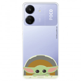 Funda para Xiaomi Poco C65 Oficial de Star Wars Baby Yoda Sonrisas - The Mandalorian