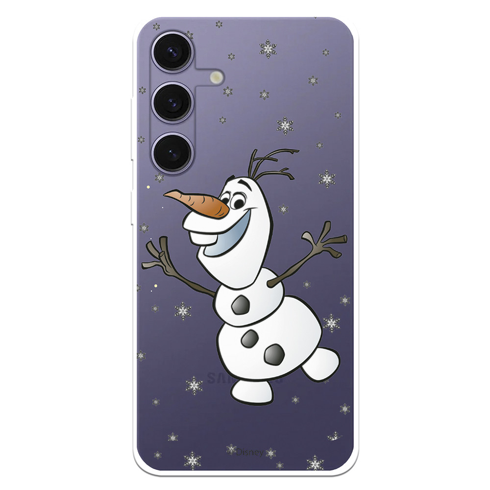 Funda para Samsung Galaxy S24 Ultra Oficial de Disney Olaf Transparente -  Frozen