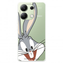 Funda para Xiaomi Redmi Note 13 4G Oficial de Warner Bros Bugs Bunny Silueta Transparente - Looney Tunes