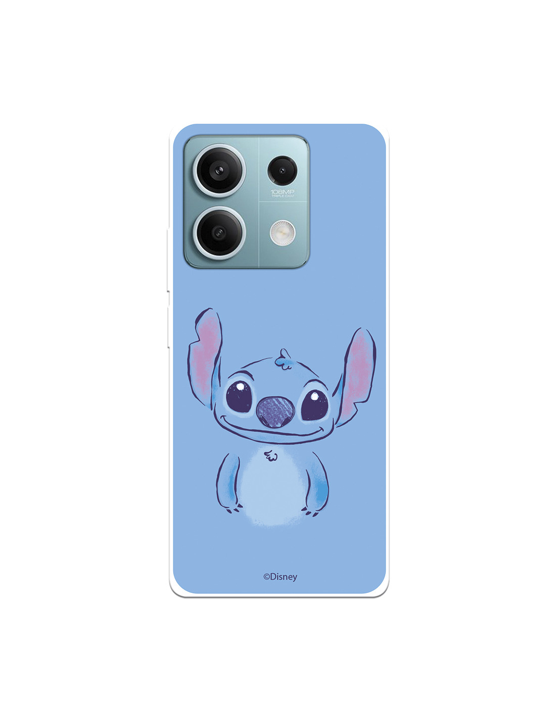 Funda para Xiaomi Redmi Note 10 5G Oficial de Disney Stitch Azul