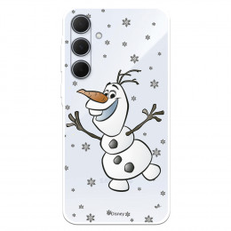 Funda para Samsung Galaxy A35 5G Oficial de Disney Olaf Transparente - Frozen