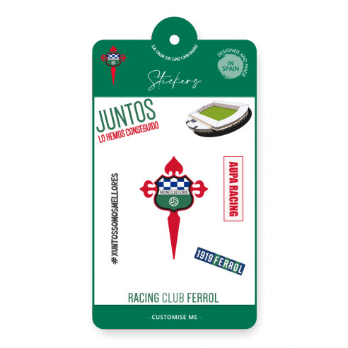 Stickers del Racing Club de Ferrol - Personaliza tus Dispositivos