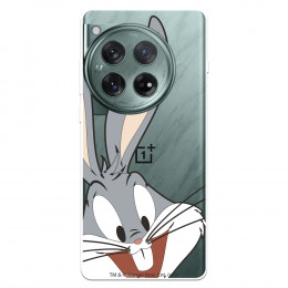Funda para OnePlus 12 Oficial de Warner Bros Bugs Bunny Silueta Transparente - Looney Tunes