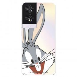 Funda para TCL 40 NXTPAPER Oficial de Warner Bros Bugs Bunny Silueta Transparente - Looney Tunes