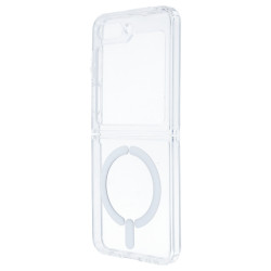 Funda Transparente Logo Compatible con Magsafe para Samsung Galaxy Z Flip 5