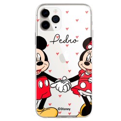 Funda Móvil Personalizada Disney con tu Nombre Mickey y Minnie - Licencia Oficial de Disney