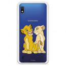 Carcasa Oficial Disney Simba y Nala transparente para Samsung Galaxy A10 - El Rey León- La Casa de las Carcasas