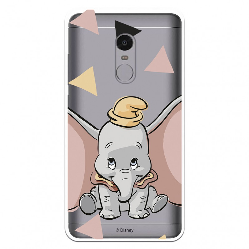 Carcasa Oficial Disney Dumbo silueta transparente para Xiaomi Redmi Note 4 - Dumbo- La Casa de las Carcasas