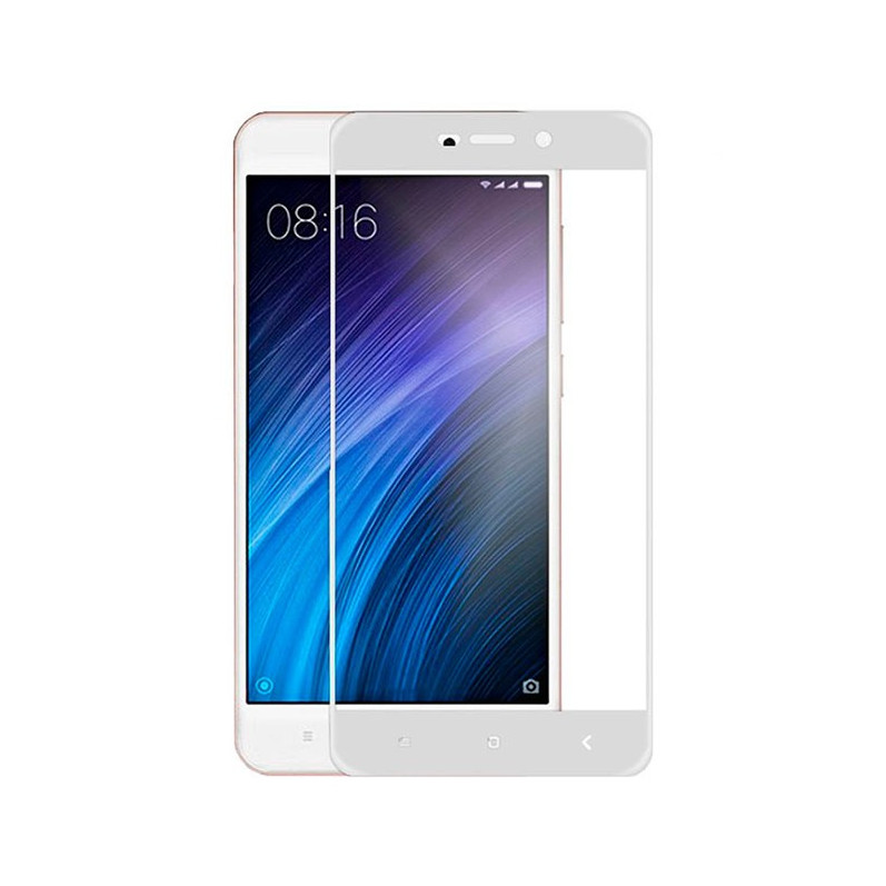 Cristal Templado Completo Blanco para Xiaomi Redmi 4