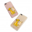 Funda Oficial Disney Simba y Nala transparente para iPhone 7 Plus - El Rey León