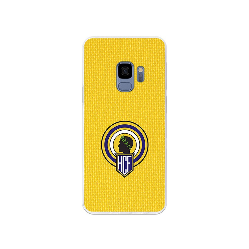 Funda Oficial Hércules escudo fondo amarillo Samsung Galaxy S9