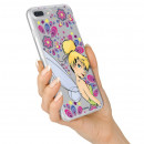 Funda Oficial Disney Campanilla Flores Transparente para iPhone 4S - Peter Pan