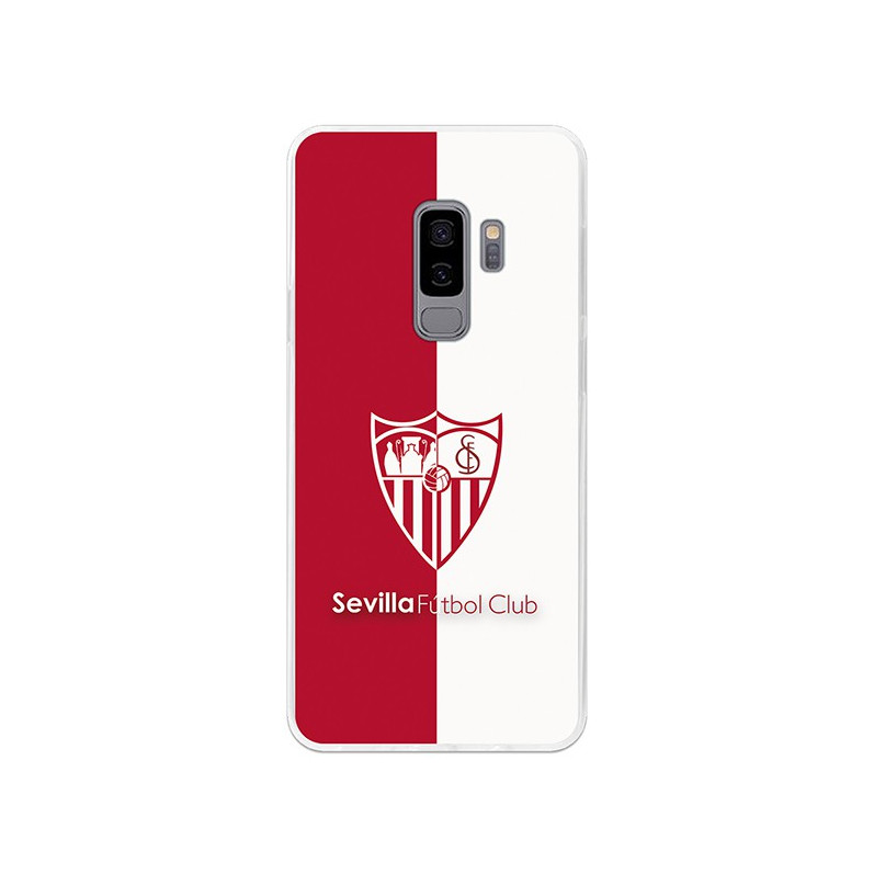 Funda Oficial Sevilla escudo bicolor para Samsung Galaxy S9 Plus
