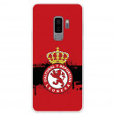 Funda Oficial Cultural y Deportiva Leonesa Escudo fondo rojo Samsung Galaxy S9 Plus