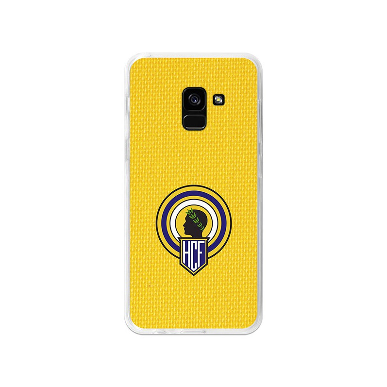 Funda Oficial Hércules escudo fondo amarillo Samsung Galaxy A8 2018