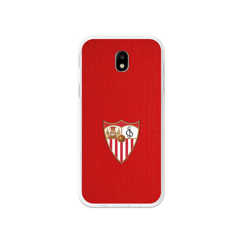 Funda Oficial Sevilla escudo color fondo rojo para Samsung Galaxy J5 2017 Europeo
