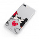 Funda para Xiaomi Mi 6X Oficial de Disney Mickey y Minnie Beso - Clásicos Disney