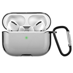 Funda para Auriculares Inalámbricos Pro de Silicona Transaparente Negra compatible con Airpods Pro