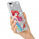 Funda Oficial Disney Sirenita y Sebastián Transparente para Samsung Galaxy A10 - La Sirenita