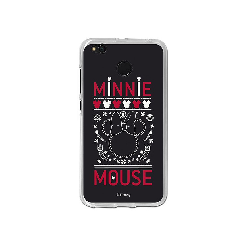 Funda Oficial Disney Minnie, Negro Bordado Xiaomi Redmi 4X